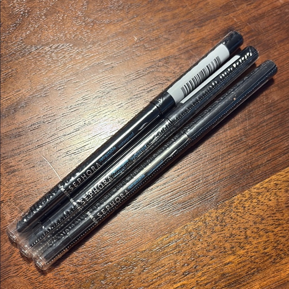 NWT Sephora Waterproof Matte Black Eyeliner Bundle of 3! Brand new unopened